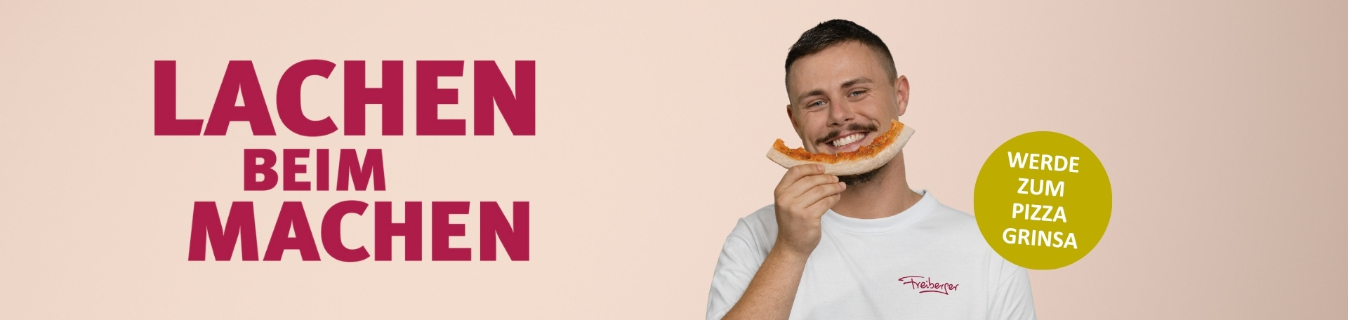 Mitarbeiter Produktion mit Pizzarand